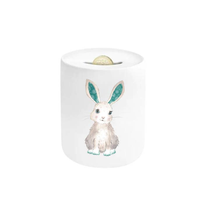 Bunny (Teal Green) Money Box, Piggy Bank, Moneybox for wholesale by Love Country