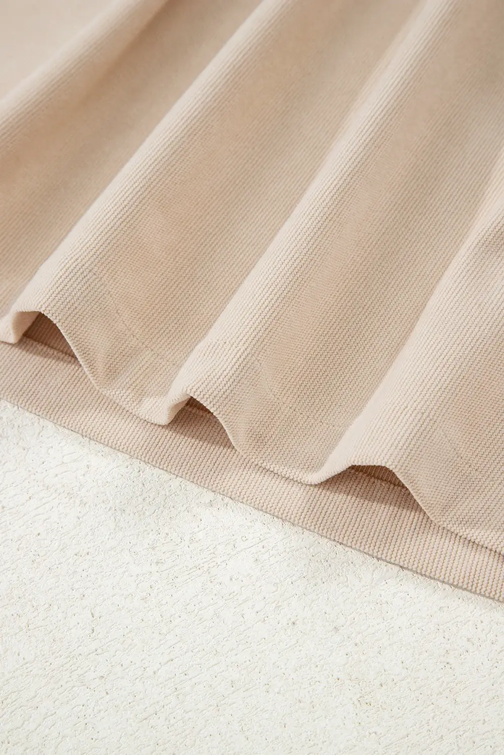 FULL TIME PURCHASE - Wholesale Dress - Women's - Corduroy Half Button Collared Long Sleeve Mini Dress13