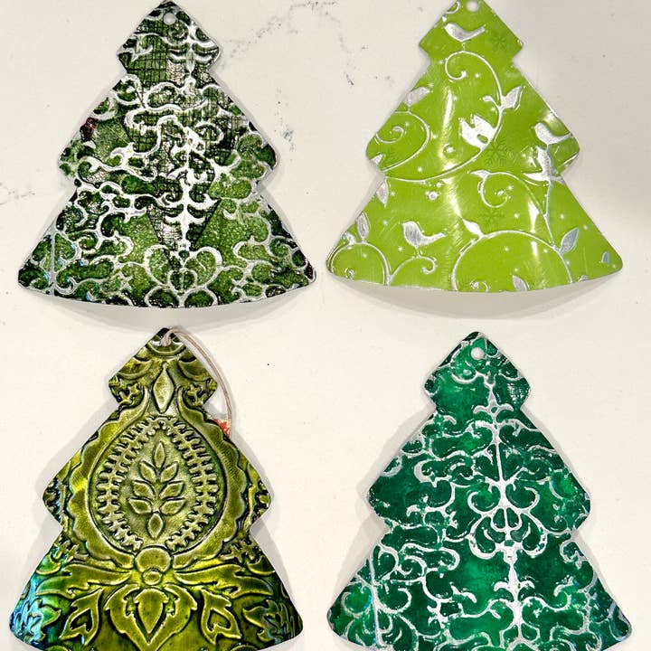 TTE Designs - Wholesale Ornament Set - Assorted Recycled Vintage Tin Christmas Ornaments