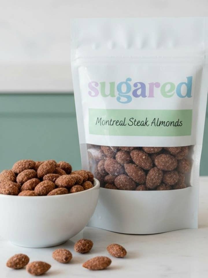Amandes Rôties au Steak de Montréal pour la vente par Sugared