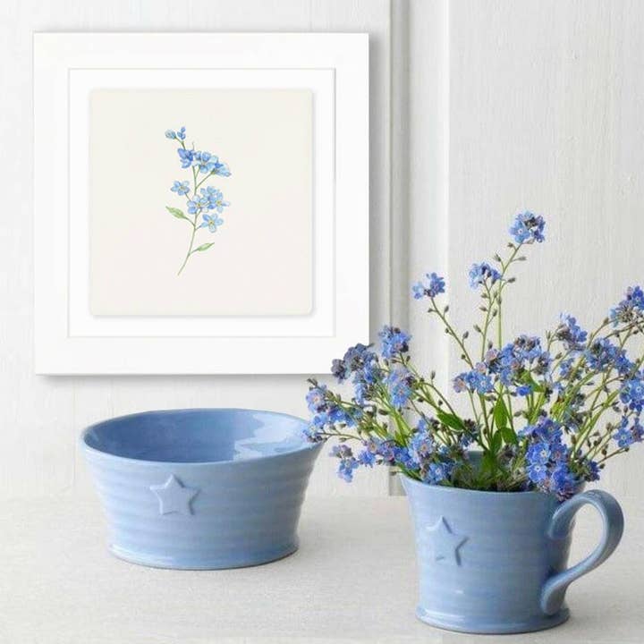 Framed Print - Ceramic Tile - Floral Prints for wholesale by Crumble & Core