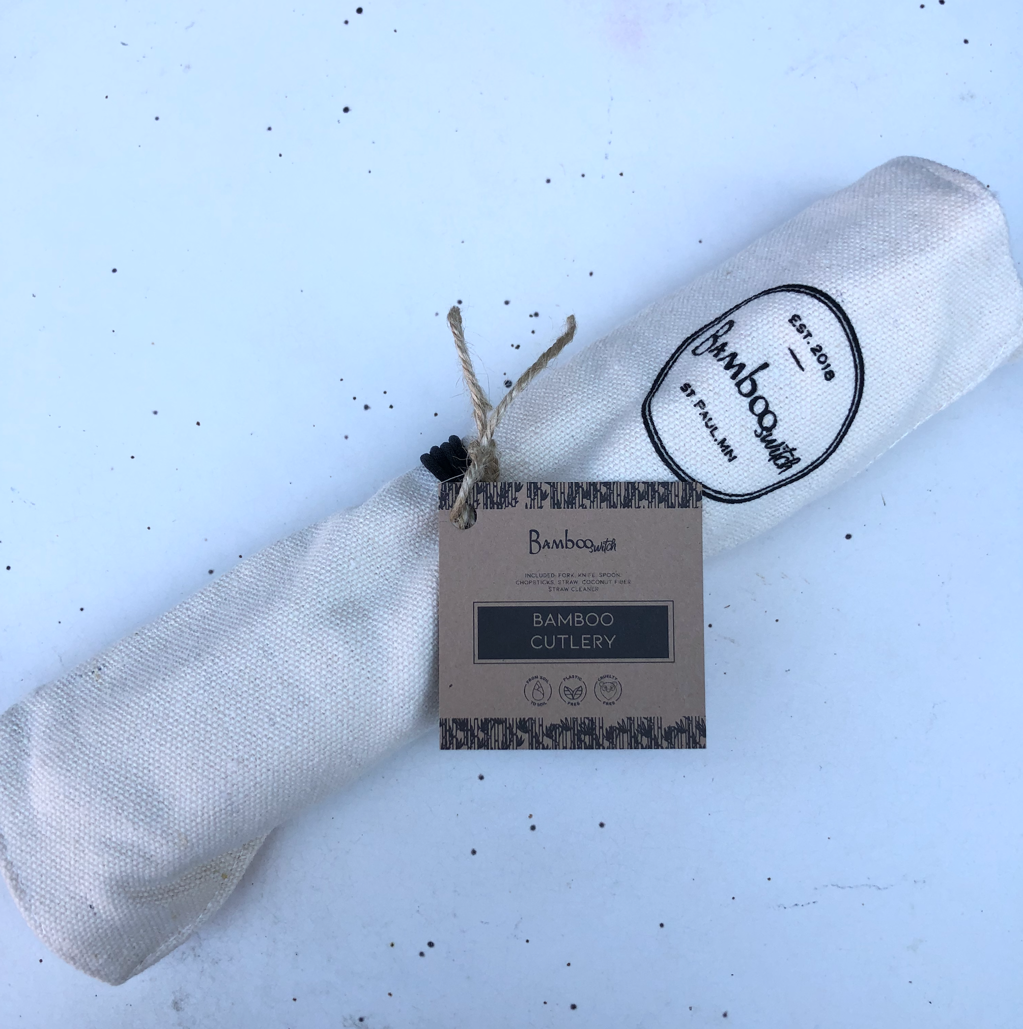 Bamboo Switch - Wholesale Travel Utensil Set - Bamboo Travel Cutlery Set | Beige 3