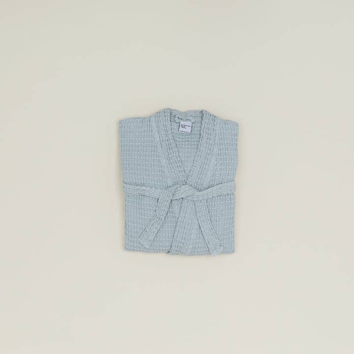 Hawkins New York - Wholesale Robe - Unisex - SIMPLE WAFFLE BATHROBE - SKY
