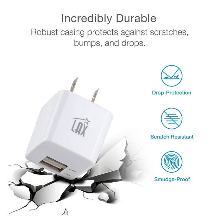 LAX Gadgets - Wholesale Portable Charger - Ultra-Compact Dual USB Wall Charger – Retail Packaging16