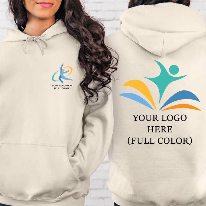 Custom Logo Sweatshirt and Hoodie, School Logo Sweater X683 for wholesale by MAYA TX
