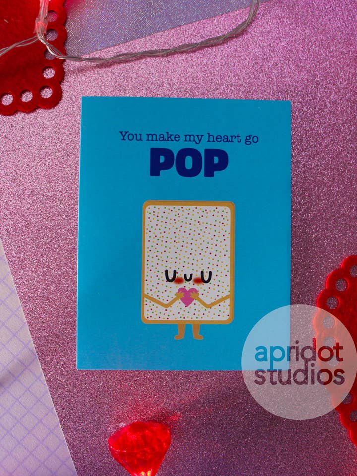 Pop-tart Card for wholesale by Apridot Studios