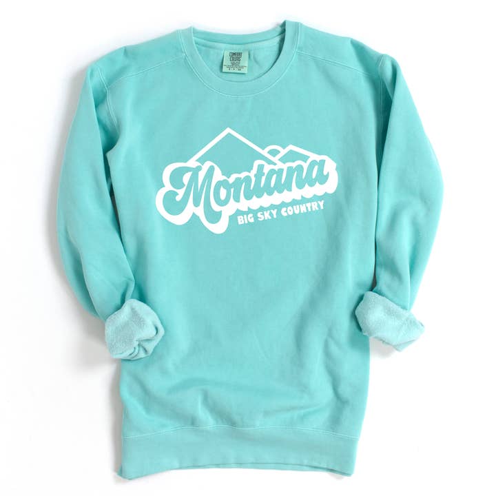 MONTANA BIG SKY COUNTRY CREWNECKS -MULTIPLE COLORS for wholesale by Back Road Designs
