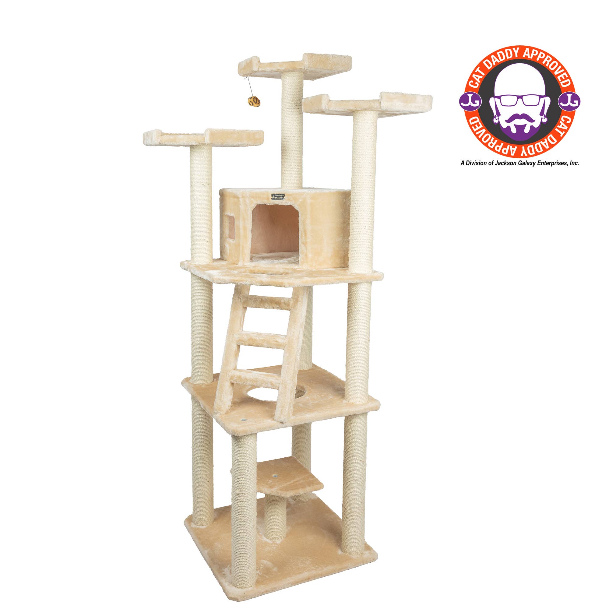 Armarkat - Wholesale Pet Scratcher - Cat - Armarkat Multi-function Real WOOD Cat Tower Beige0