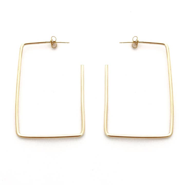 Aros rectangulares para venta al por mayor de Rebekah Vinyard Jewelry