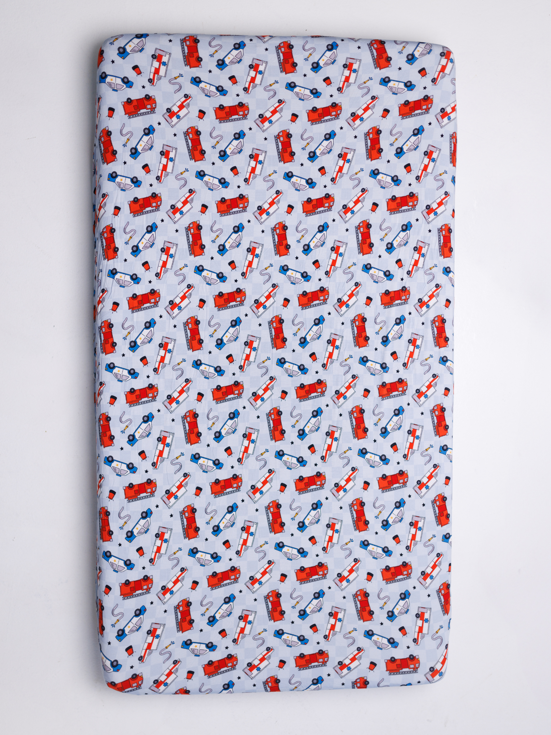 LMK Designs - Wholesale Cot/Crib Sheets - First Responder Crib Sheet1