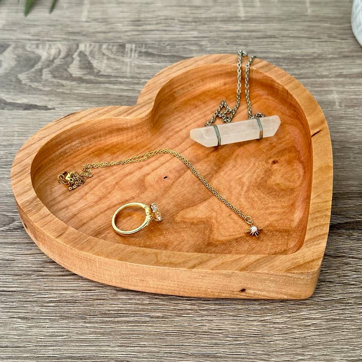 Third Eye Creation Company - Wholesale Decorative Tray - Valentine’s Heart Tray, Wooden Jewelry Dish, Gift for Her6
