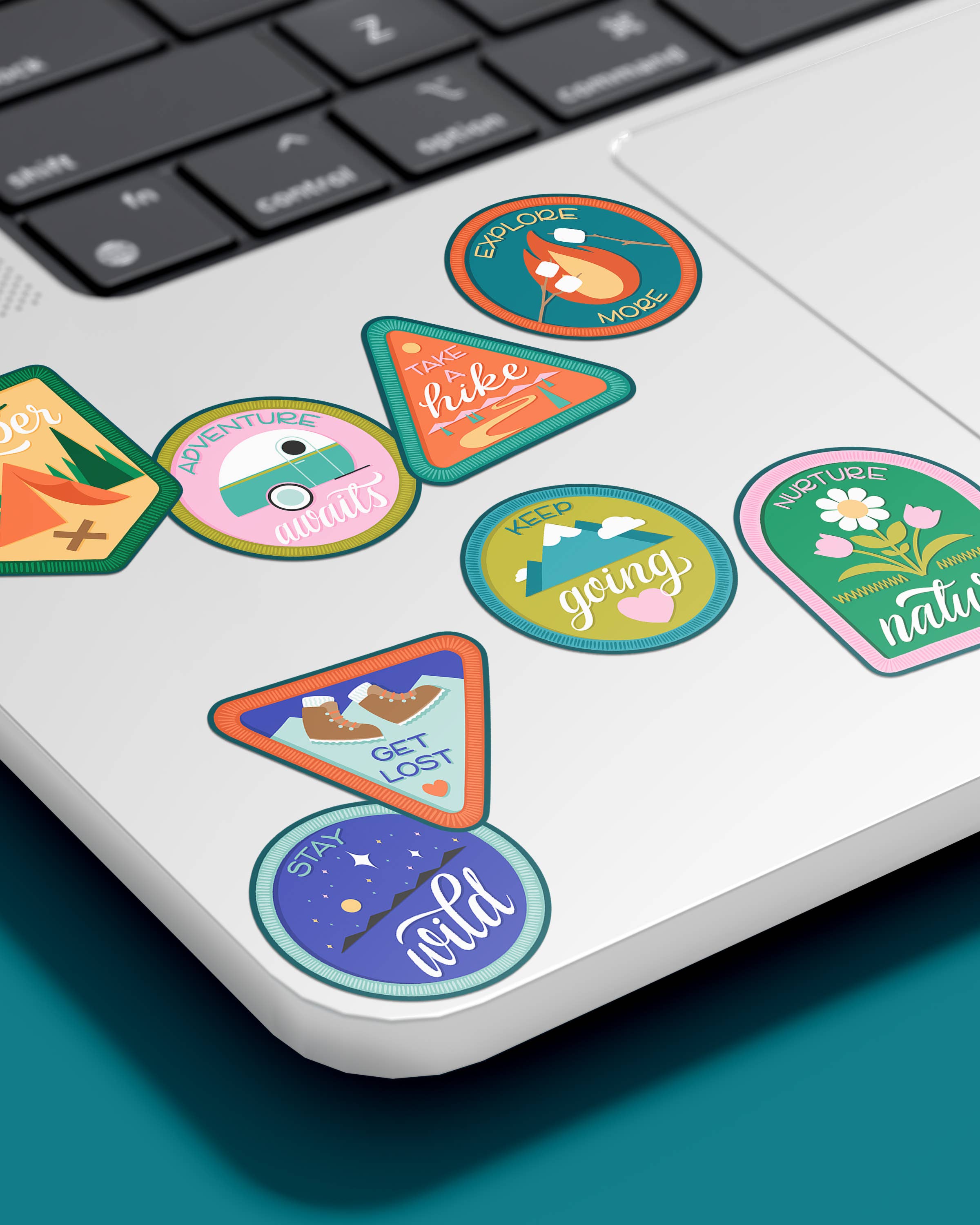 hey, alissandra - Wholesale Sticker - Nature Scout Badges - Adventure Travel sticker sheet1