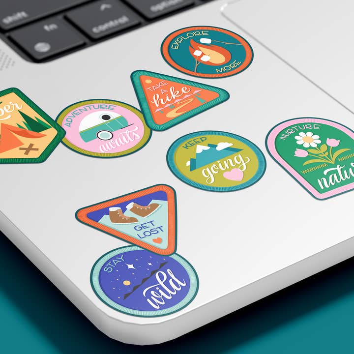hey, alissandra - Wholesale Sticker - Nature Scout Badges - Adventure Travel sticker sheet1
