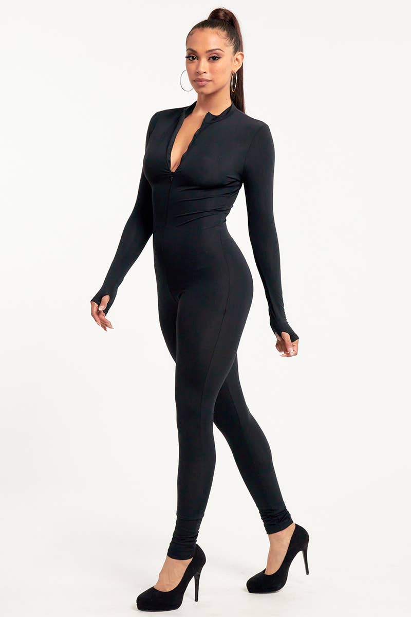 Jour – Engroshandel Jumpsuit - Dame – Jumpsuit til kvinder i nylonblanding med lynlås foran DT213432