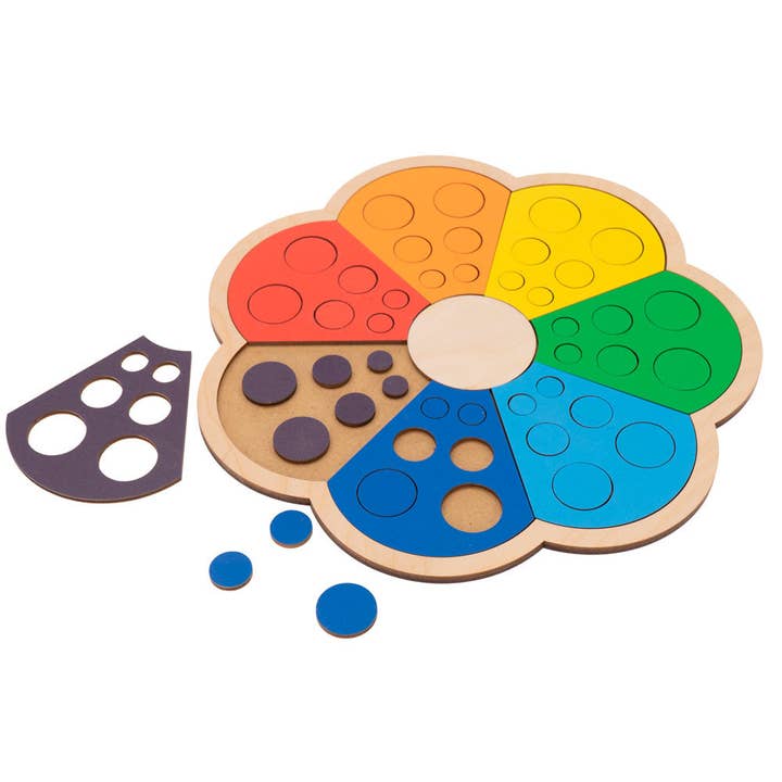 Montessori sorter Flower for wholesale by Munda Mundi