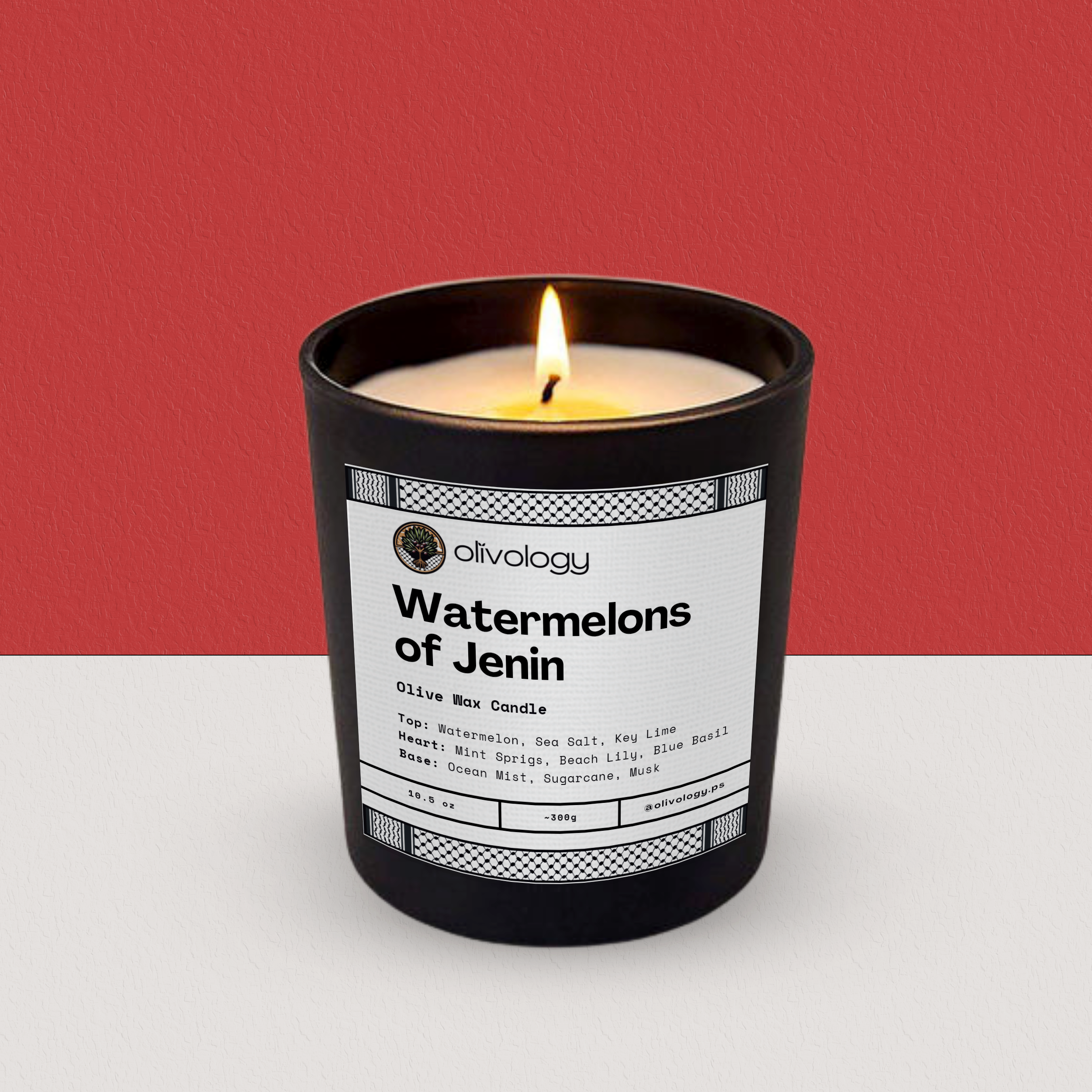 Olivology - Wholesale Jar/Filled Candle - Watermelons of Jenin — Candle3