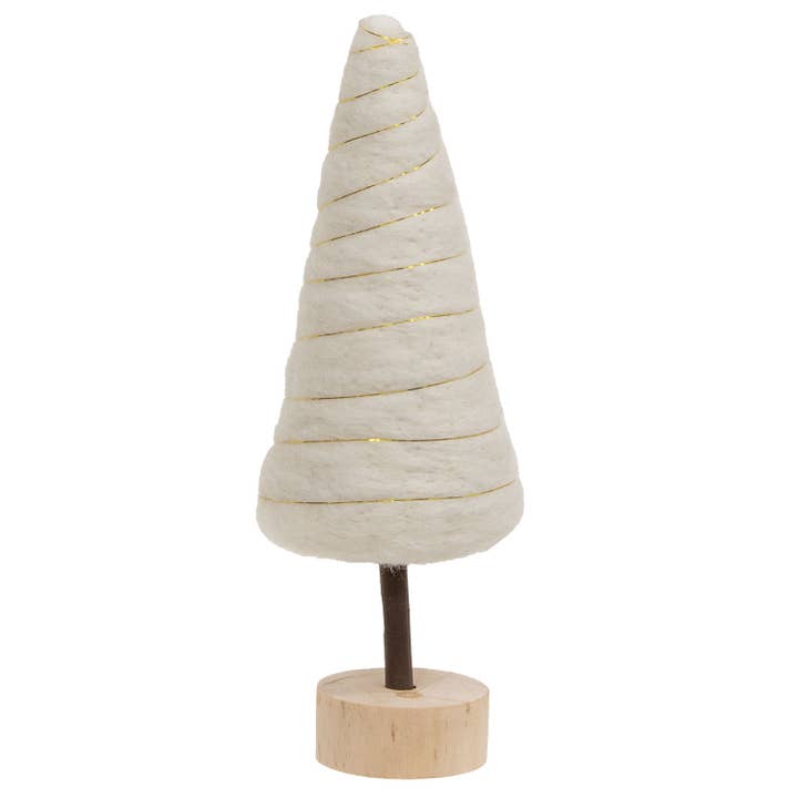Cream Felted Wool Tree Small for wholesale by Bright Ideas