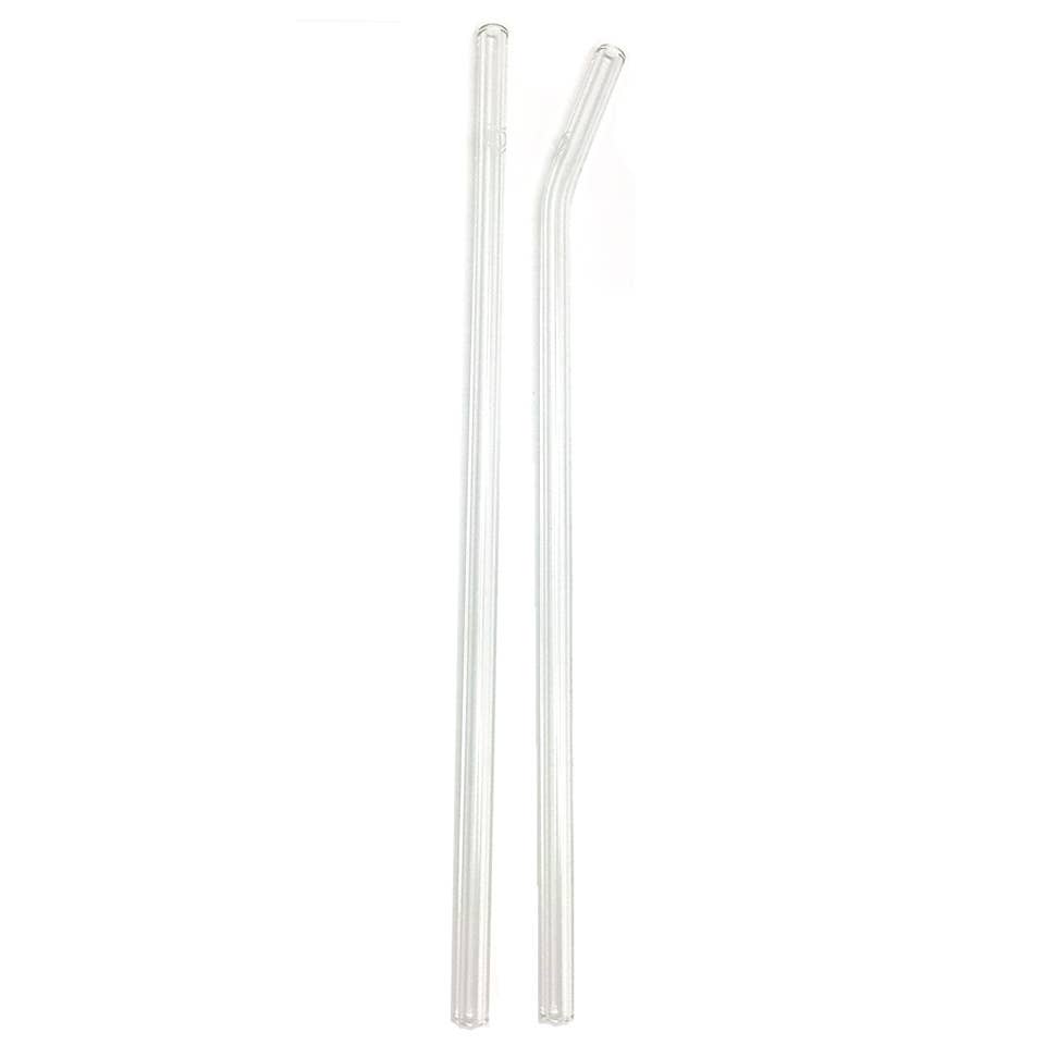HeartStraws - Vente Paille - Pailles en verre réutilisables, 11 po x 9 mm, courbées0
