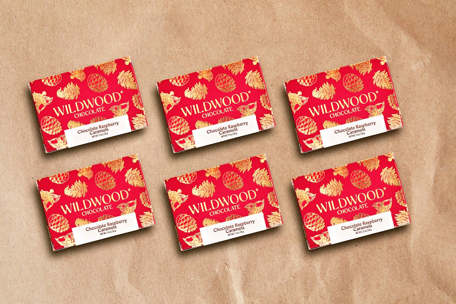 Wildwood Chocolate - Wholesale Chocolate Box - Chocolate Raspberry Caramel - Small Box Case 3