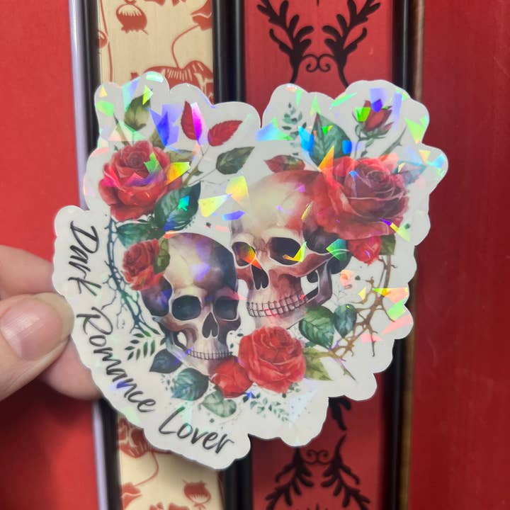 Autocollant holographique Dark Romance Lover pour la vente par FatedFiction