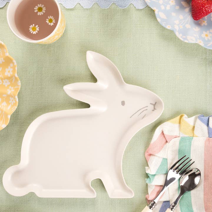 Meri Meri - Wholesale Disposable Plate - Reusable Bamboo Bunny Plates