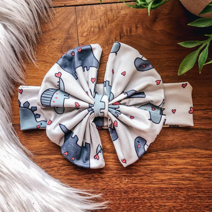 Dino Love Head Wrap by TwoCan for wholesale by Wellington Design Co.