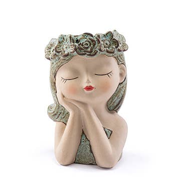 Napco - Wholesale Plant Pot - Planter, Girl Face Head  # 17120 0