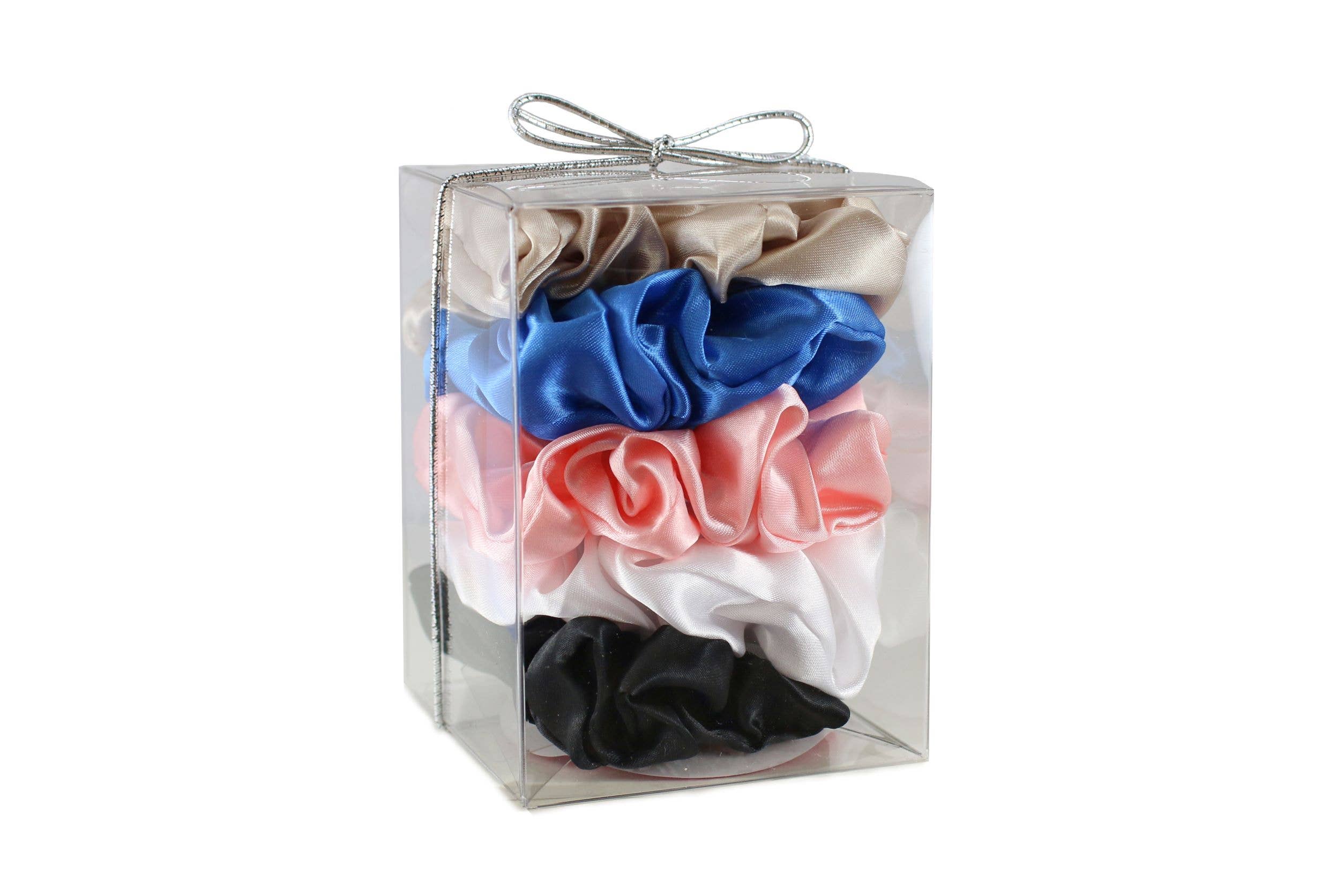 Morning Glamour - Wholesale Scrunchie - Women's - Gift Set 5PK Satin Hair Scrunchies - Satin Scrunchies4