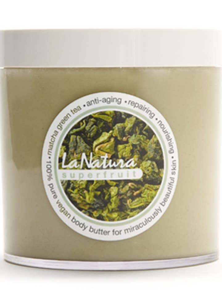 Beurre corporel végétalien au thé vert matcha pour la vente par LaNatura