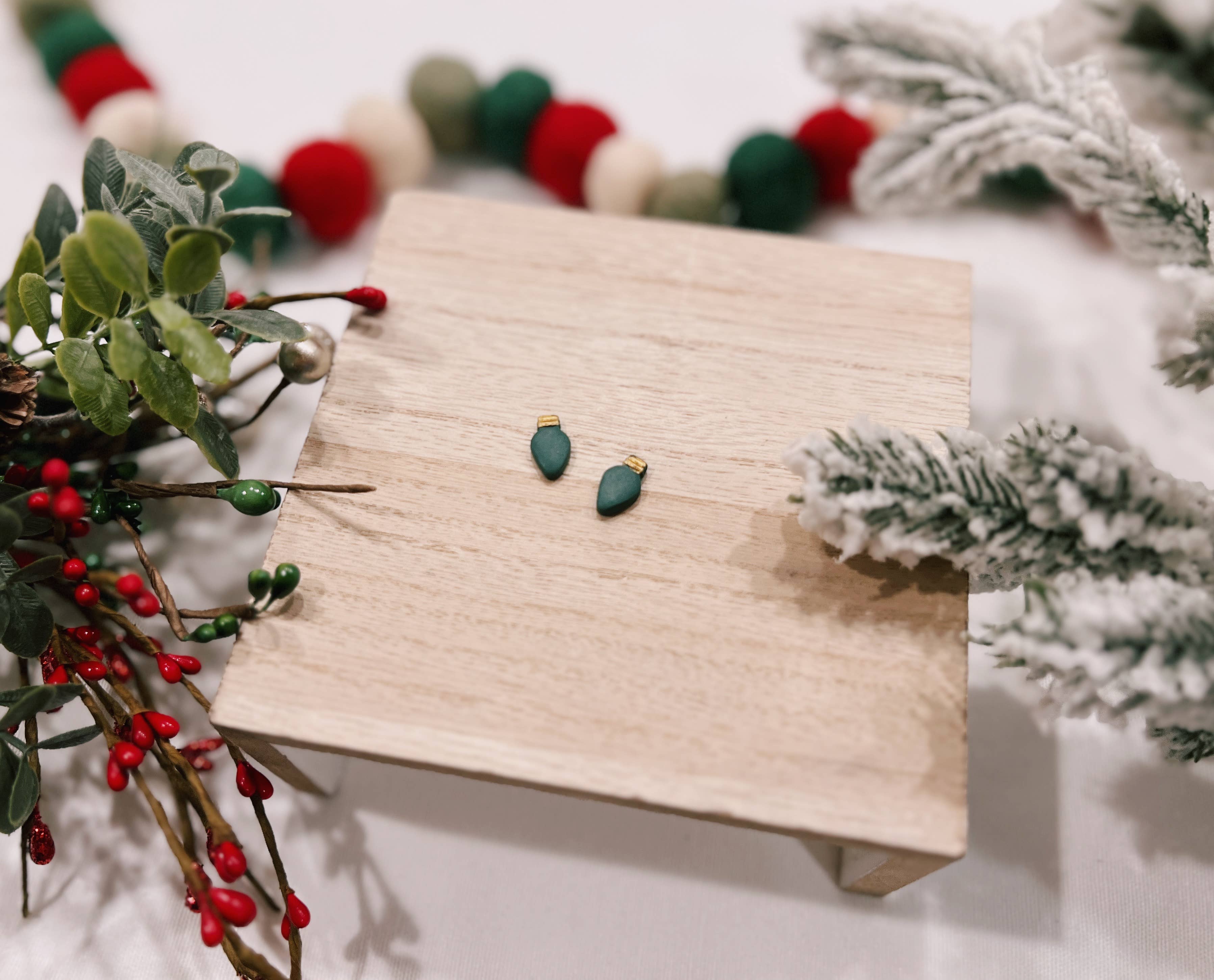 Clayfully Jules - Wholesale Stud/Post Earrings - Holiday Studs9