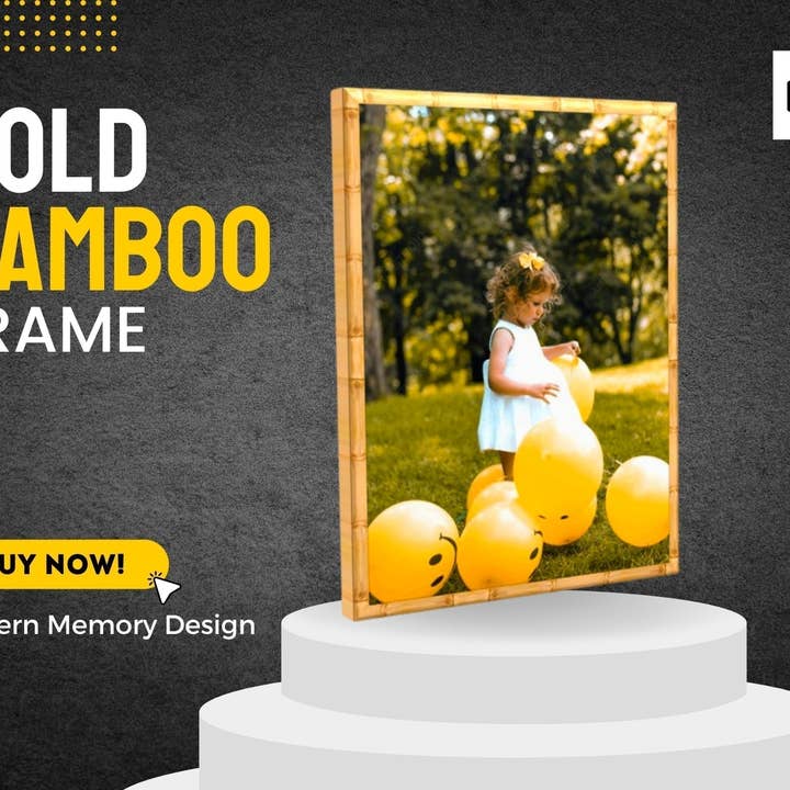 Modern Memory Design Picture Frames - Wholesale Picture frame - Gold 18x24 Bamboo Picture Frame Gallery 18 x 24 Bamboo Frame5
