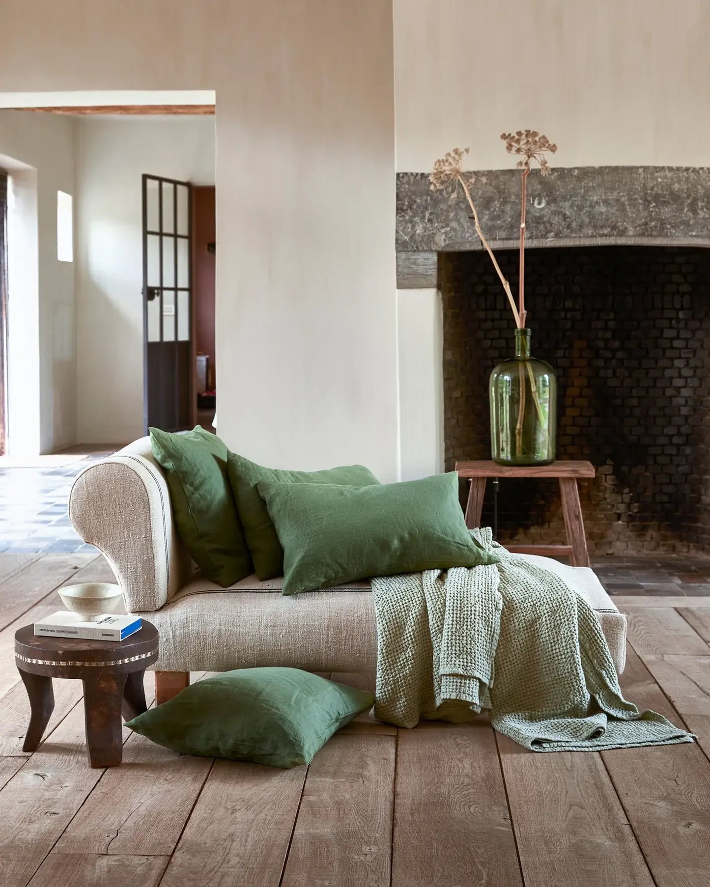 MagicLinen (We handle U.S. import procedures for you) - Wholesale Bedding pillowcase/sham - Forest green linen pillowcase3