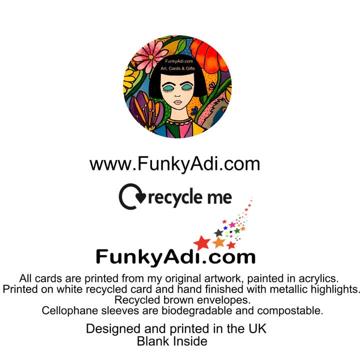 FunkyAdi - Venta al por mayor Tarjetas de felicitación - Tarjetas de Felicitación de Iconos de Moda y Arte4