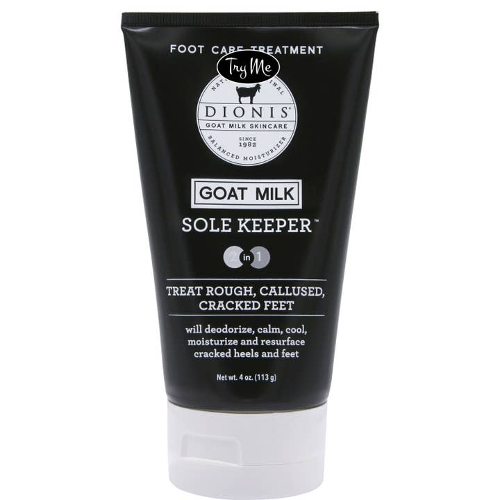Dionis Goat Milk Skincare - Wholesale Foot Cream - Tester, Sole Keeper Goat Milk Foot Cream, 4 oz.