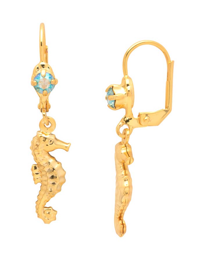 Seahorse Studded Dangle Earrings - EGE13BGCSD for wholesale by Sorrelli