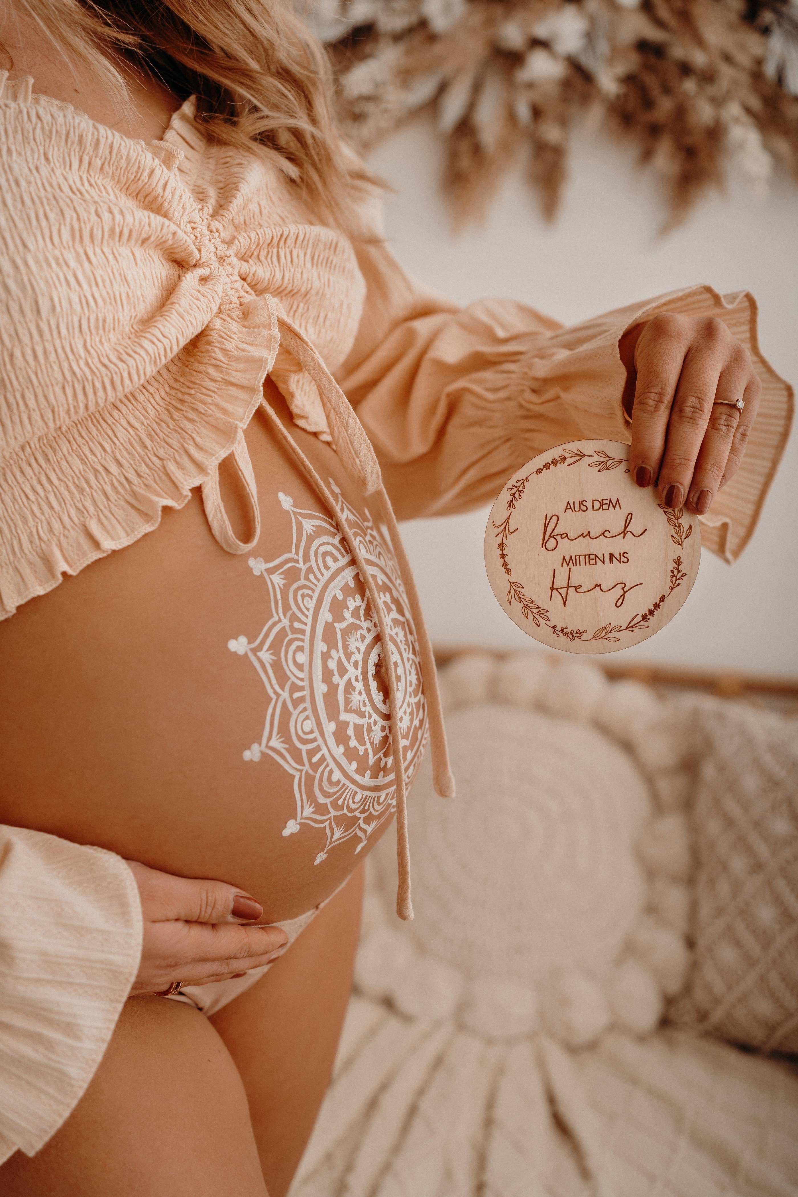 Ellizshop - Vente Illustration événement/souvenir - Enfant et bébé - Étape clé — de la naissance au bébé — Photo de ventre de grossesse2