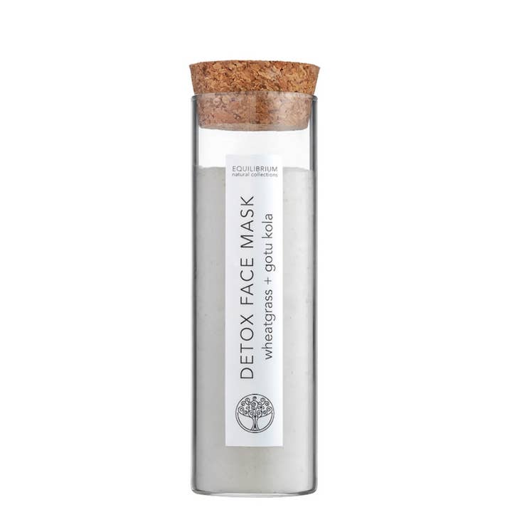 DETOX GEZICHTSMASKER TARWEGRAS + GOTU KOLA voor wholesale door Equilibrium Natural Collections