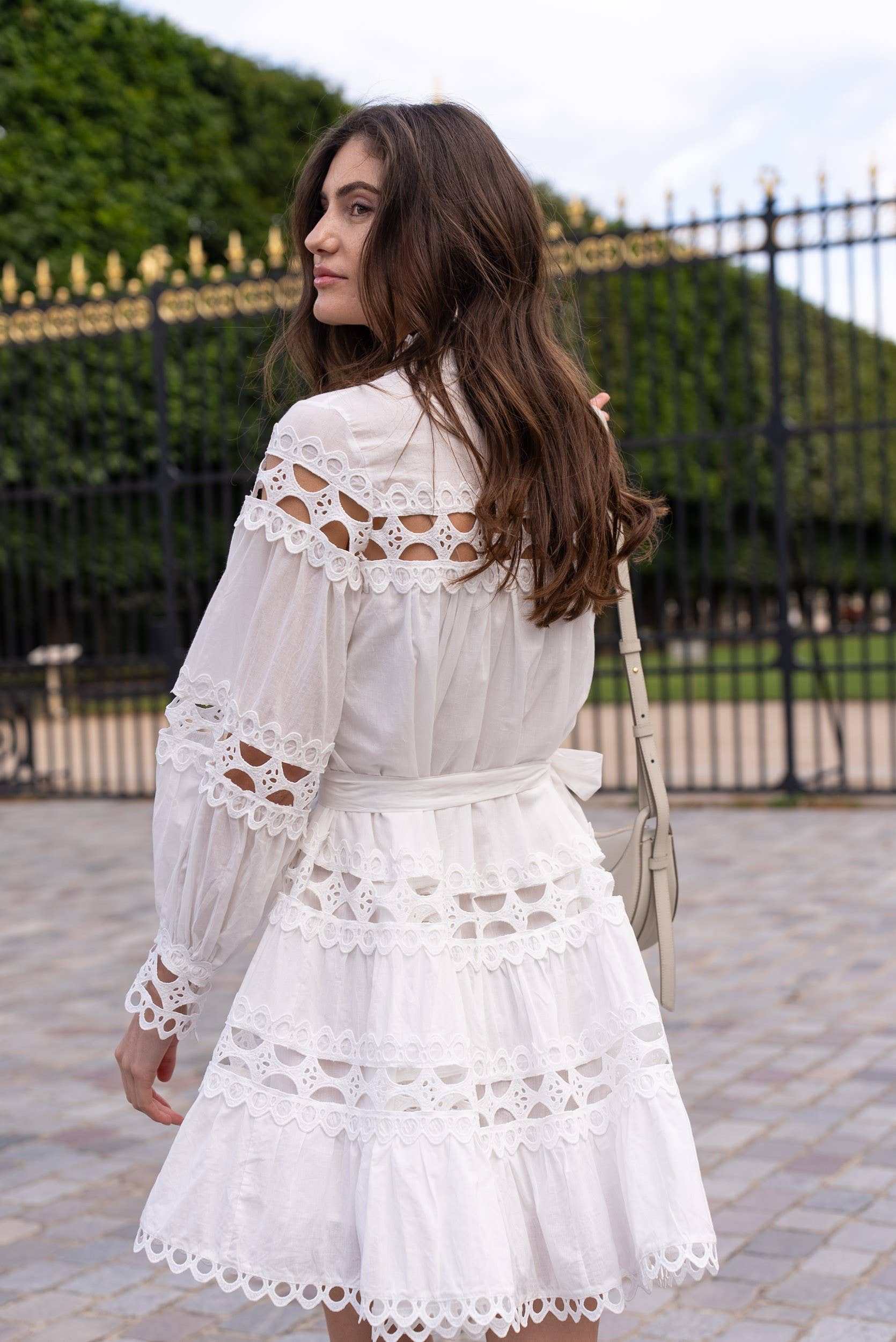 CHOKLATE PARIS (US No duties) - Venta al por mayor Conjuntos de top y falda - Mujer - Conjunto de camisa crop y falda de algodón calado Ellie - 81013 & 8101510