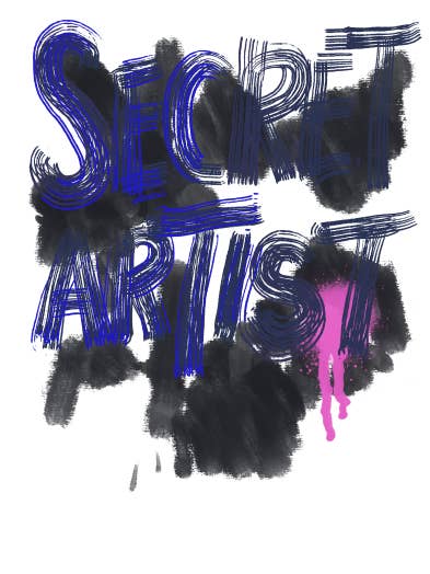 SECRET ARTIST Modern Greetings card for wholesale by MODERN GOODS