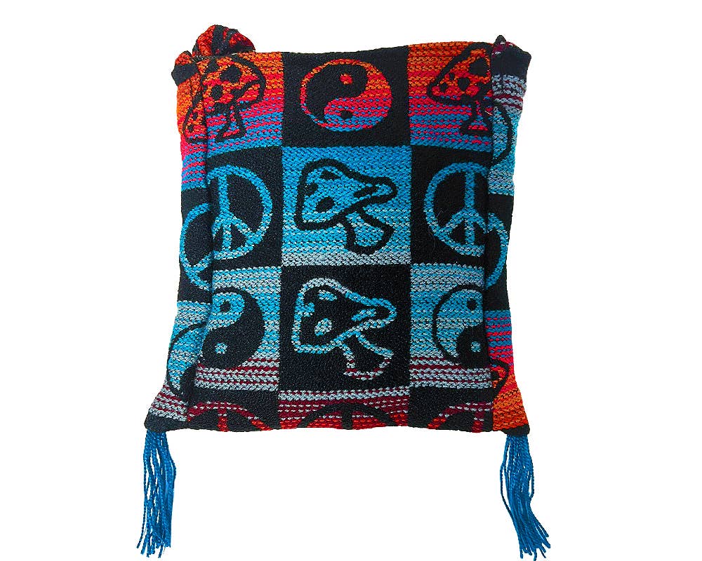 Pichincha - Wholesale Crossbody Bag - Women's - Hippie Style Ecuadorian 2 Fringe Square Purse Crossbody Bag2