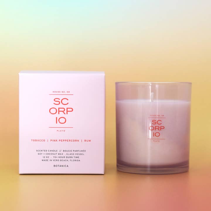 BOTANICA - Wholesale Jar/Filled Candle - Zodiac: Scorpio Candle | 12oz.0