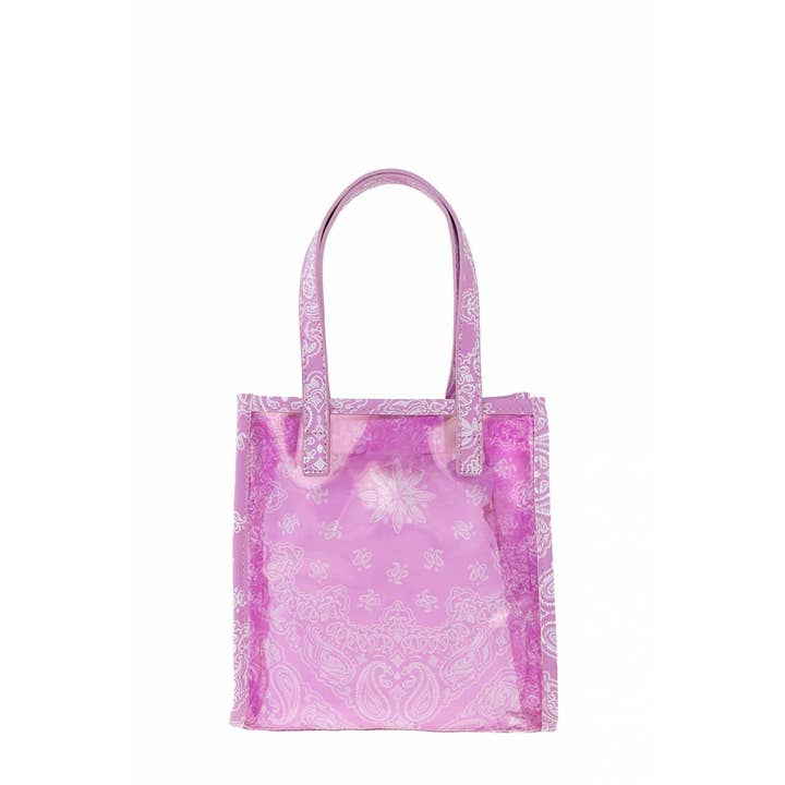 anbfashion – wholesale Tote bag – Women's – Amoeba Print Transparent Small Tote Bag4