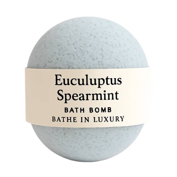 Eucalyptus Spearmint Bath Bomb – Invigorating Fizzy Soak | Cooling & Refreshing for wholesale by Bathe in Luxury