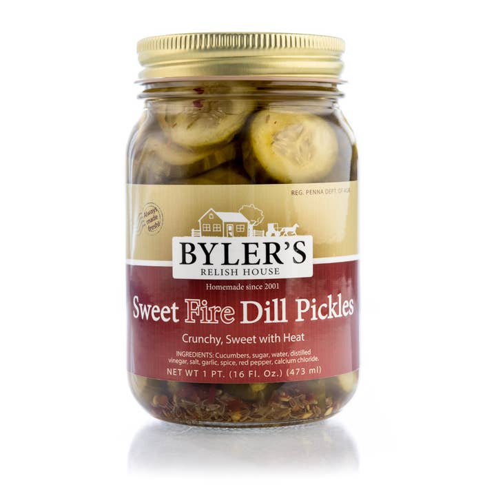 Cornichons à l'aneth doux et épicés de Byler, 16 oz pour la vente par Byler Canning Co.