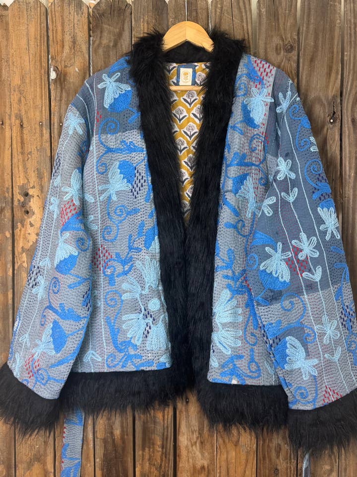 Canyon Bloom Coat 018 (Short-Length) | Penny Lane Style Boho for wholesale by Wylder Trading Company