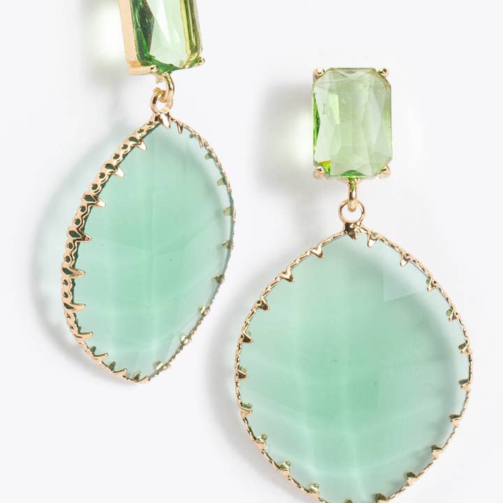 Violet & Brooks - Wholesale Dangle Earrings - Sara Crystal Statement Earrings