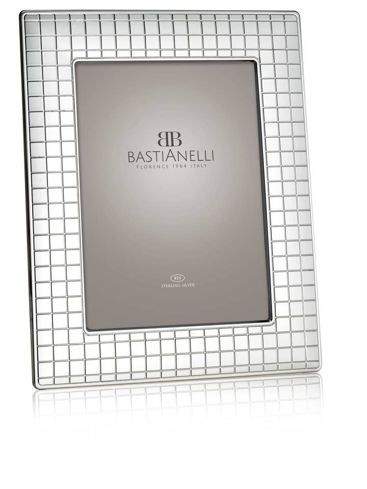 Art. 3136 Silver picture frame cm 13x18 made in Italy for wholesale by Bastianelli