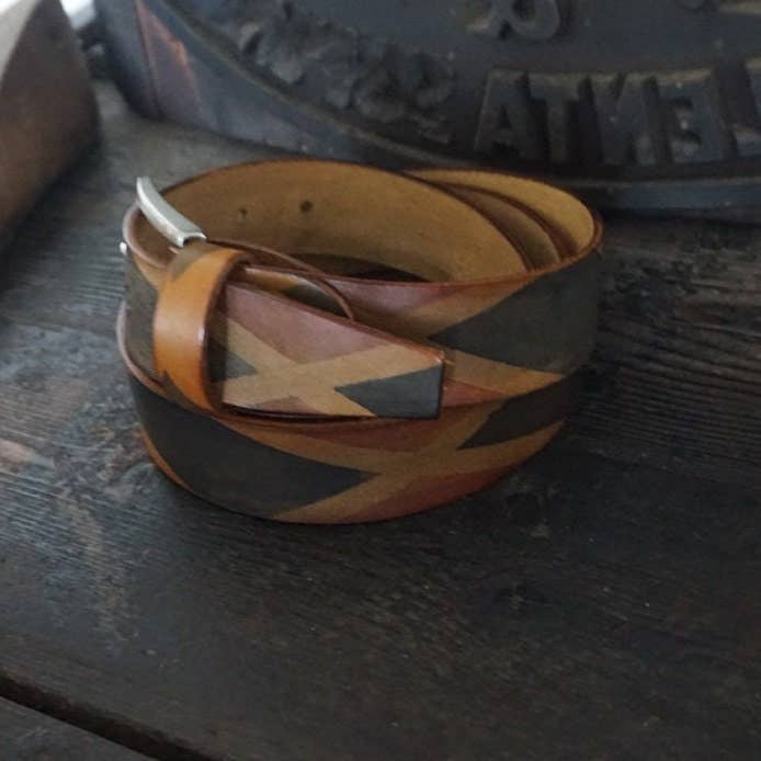 Mario Doni – Großhandel Gürtel – Damen – Handgefärbter Ledergürtel, Hergestellt aus Italienischem Leder #553