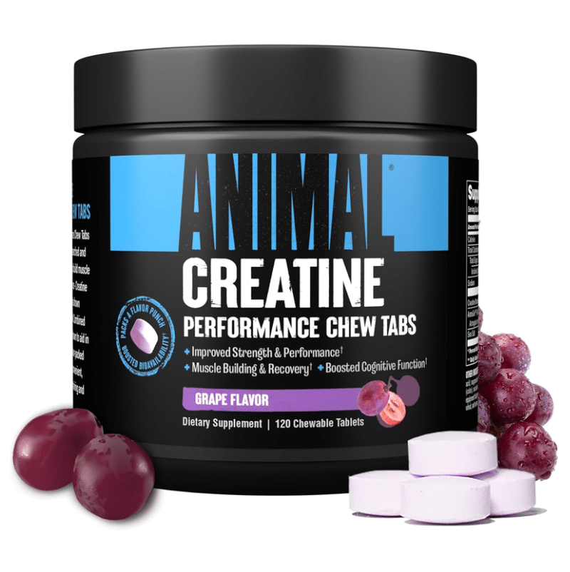 L&F Universal Goods – Großhandel Nahrungsergänzungsmittel/Vitamin zum Einnehmen – Tier-Erholungs-Kautabletten - 30 SRV. - Trauben-Kreatin0