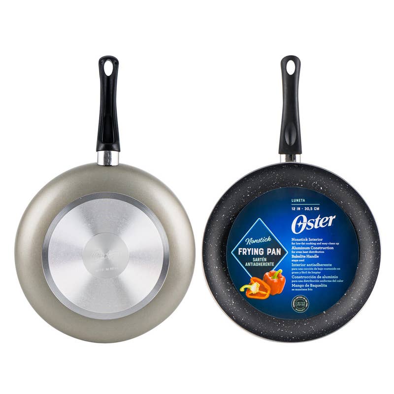 Deluxe Import Trading - Wholesale Pan - OSTER 12'' SILVER NON-STICK FRYING PAN0